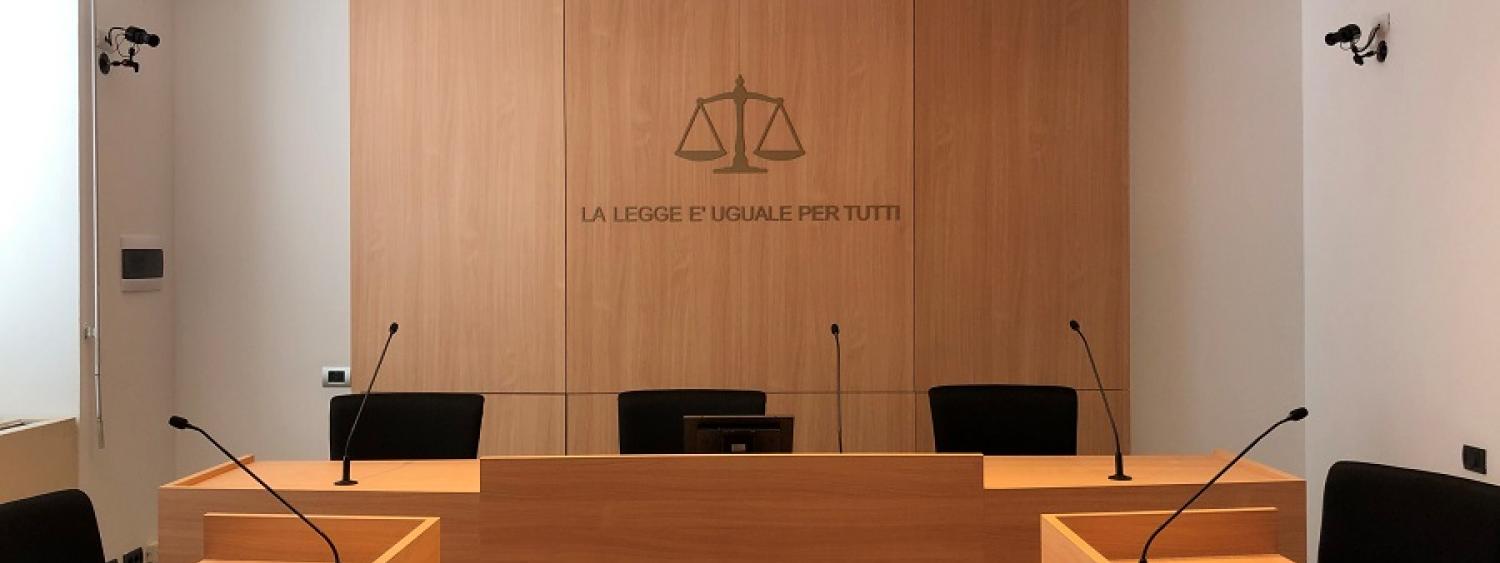 Aula tribunale Dipartimento di Giurisprudenza - Università degli Studi di Milano Bicocca